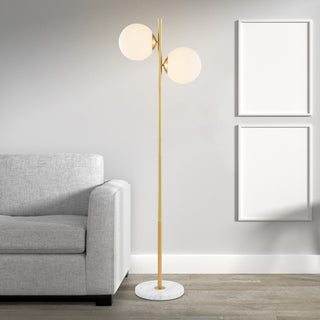 Oscar 60.5" Modern Parisian Candlestick Iron LED Floor Lamp - JONATHAN Y