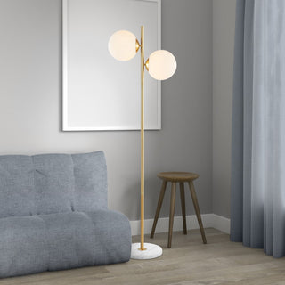 Oscar 60.5" Modern Parisian Candlestick Iron LED Floor Lamp - JONATHAN Y