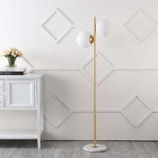 Oscar 60.5" Modern Parisian Candlestick Iron LED Floor Lamp - JONATHAN Y
