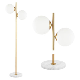 Oscar 60.5" Modern Parisian Candlestick Iron LED Floor Lamp - JONATHAN Y