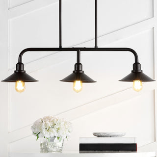 Cade 34.25" Metal Farmhouse Industrial LED Pendant - JONATHAN Y