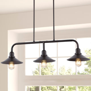 Cade 34.25" Metal Farmhouse Industrial LED Pendant - JONATHAN Y