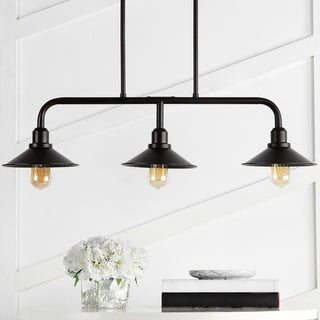 Cade 34.25" Metal Farmhouse Industrial LED Pendant - JONATHAN Y