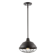 Levi Industrial Farmhouse Iron LED Pendant