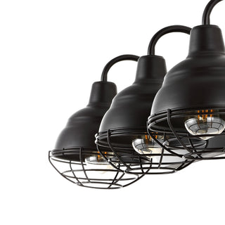 Levi 24.5" Industrial Farmhouse Iron LED Vanity - JONATHAN Y