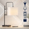 Edris 24.75" Industrial Designer Metal LED Task Lamp with USB Charging Port