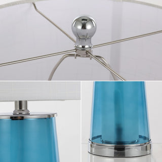 Tryon Modern Minimalist Glass/Iron Nightlight LED Table Lamp - JONATHAN Y