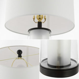 Tryon Modern Minimalist Glass/Iron Nightlight LED Table Lamp - JONATHAN Y