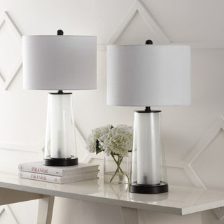 Tryon Modern Minimalist Glass/Iron Nightlight LED Table Lamp - JONATHAN Y