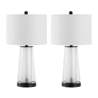 Tryon Modern Minimalist Glass/Iron Nightlight LED Table Lamp - JONATHAN Y