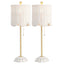 White/Brass Gold (Set of 2)
