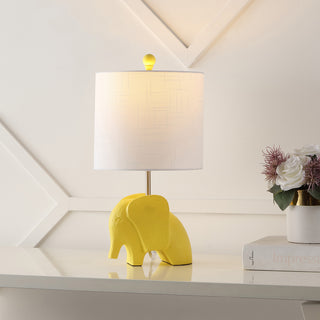 Koda Eclectic Southwestern Resin/Iron Elephant LED Kids Table Lamp - JONATHAN Y