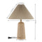 Arvid 20.5" Rustic Scandinavian Resin/Iron Lighthouse LED Table Lamp with Pleated Shade