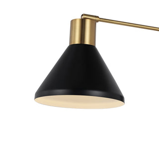 Max 20.5" Swing Arm Modern Midcentury Iron USB Charging Port LED Sconce - JONATHAN Y