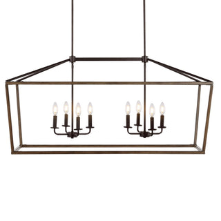 Oria 10" Iron Farmhouse Industrial Lantern LED Pendant
