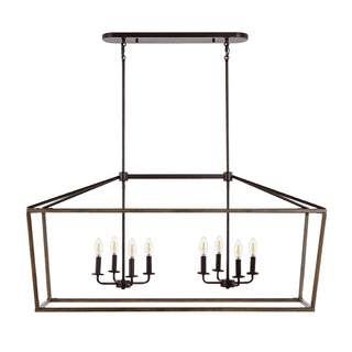 Oria 10" Iron Farmhouse Industrial Lantern LED Pendant