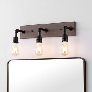 Corbett 22.13" Rustic Farmhouse Iron LED Vanity - JONATHAN Y