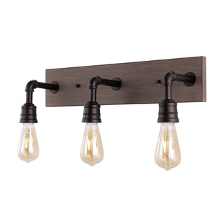 Corbett 22.13" Rustic Farmhouse Iron LED Vanity - JONATHAN Y