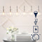 Harlow 40.5" Modern Contemporary Round Glass/Iron LED Linear Pendant