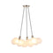 Aubrey 24" 3-Light Mid-Century Glam Frosted Glass Orb LED Chandelier