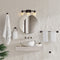 Liam 23.25" 3-Light Farmhouse Industrial Vanity Light with Bathroom Hardware Accessory Set