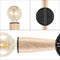 Katia 5.13" Modern Designer Iron/Wood Double Sided Hourglass LED Sconce