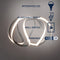 Euphoria 18.5" Contemporary Designer Aluminum/Iron Scribble Integrated LED Pendant Light
