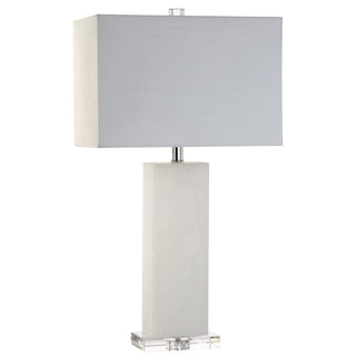 Tiggie 27" Alabaster LED Table Lamp - JONATHAN Y