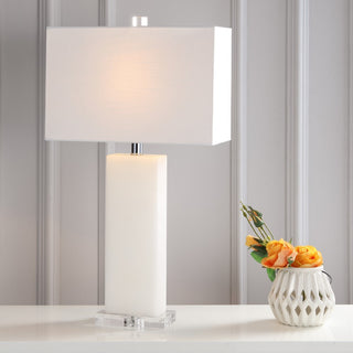 Tiggie 27" Alabaster LED Table Lamp - JONATHAN Y