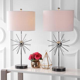 Aria 31.5" Metal/Marble LED Table Lamp - JONATHAN Y