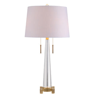 Zoe 29.5" Crystal LED Table Lamp - JONATHAN Y