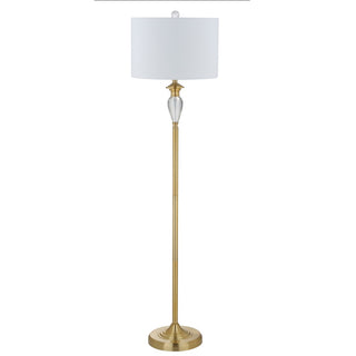 Evelyn 60" Crystal / Metal LED Floor Lamp - JONATHAN Y