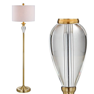 Evelyn 60" Crystal / Metal LED Floor Lamp - JONATHAN Y