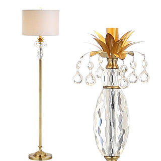 Adalyn 61" Crystal / Metal LED Floor Lamp - JONATHAN Y