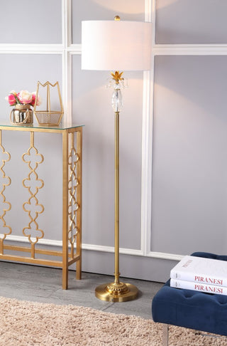 Adalyn 61" Crystal / Metal LED Floor Lamp - JONATHAN Y