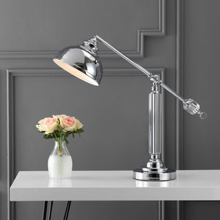 Giselle 22" Metal and Crystal LED Task Lamp - JONATHAN Y
