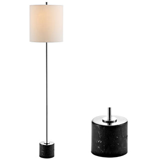 Levitt 60.5" Marble/Metal LED Floor Lamp - JONATHAN Y