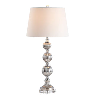 Vivienne 31" Triple Sphere Glass/Crystal LED Table Lamp - JONATHAN Y