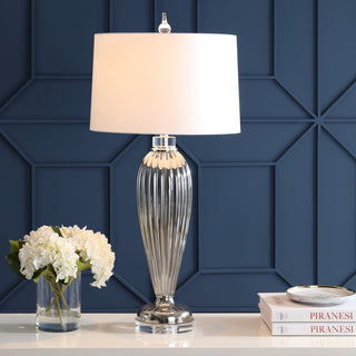 Julian 33.5" Glass/Crystal LED Table Lamp - JONATHAN Y