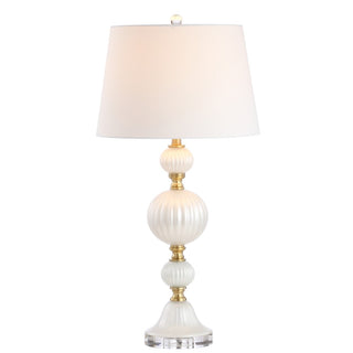Maddie 30" Glass/Crystal LED Table Lamp - JONATHAN Y