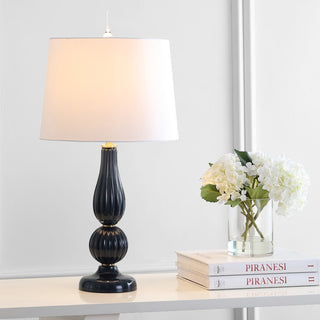 Maddie 28" Glass/Metal LED Table Lamp - JONATHAN Y