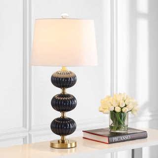 Carter 29.7" Glass LED Table Lamp - JONATHAN Y