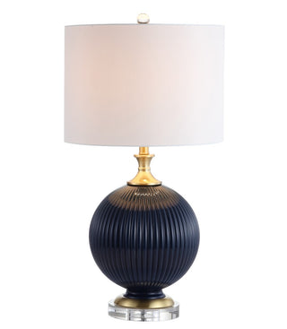 Lucette 26.5" Glass/Crystal LED Table Lamp - JONATHAN Y
