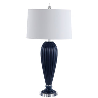 Delphine 32.5" Glass/Crystal LED Table Lamp - JONATHAN Y