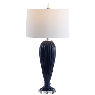 Delphine 32.5" Glass/Crystal LED Table Lamp - JONATHAN Y