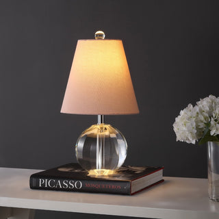 Goddard 16" Crystal Ball/Metal LED Table Lamp - JONATHAN Y