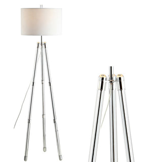 Arliss 60" Surveyor's Tripod Metal/Crystal LED Floor Lamp - JONATHAN Y
