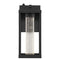 Juno 4.75" Industrial Vintage Iron/Glass Seeded Glass with Dusk-to-Dawn Sensor Integrated LED Outdoor Sconce