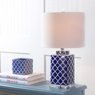 Clarke 23" Chinoiserie LED Table Lamp - JONATHAN Y