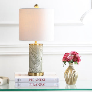 Swirl 20.5" Ceramic LED Table Lamp - JONATHAN Y